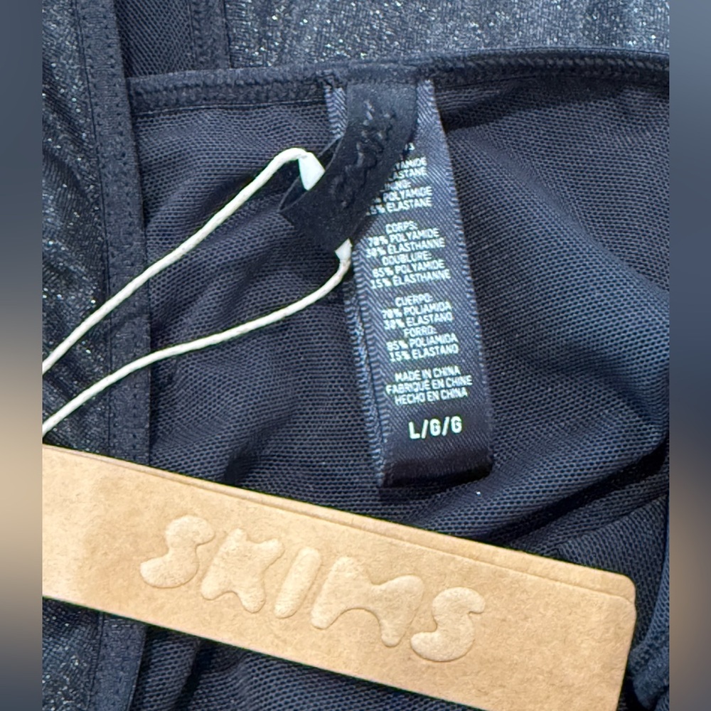 SKIMS Onyx Gilessente Slip Dress NWT - Picture 6 of 6